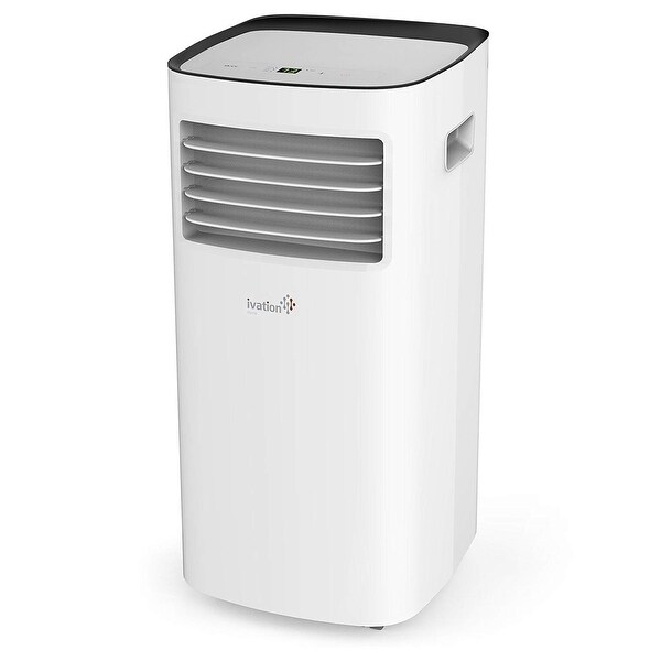 Ivation 10,000 BTU Portable Air Conditioner – Compact Single-Hose AC Unit & Dehumidifier , LED Display & Multi-Mode Function