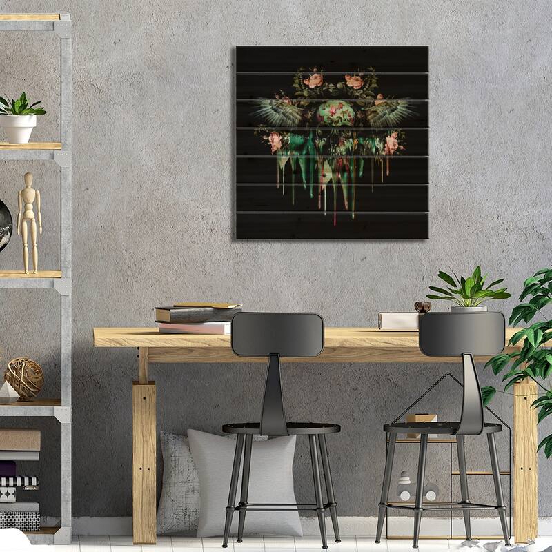 Dream Print On Wood by Burcu Korkmazyurek - Multi-Color