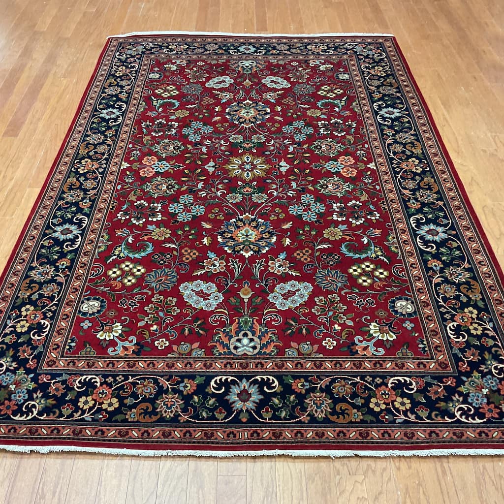 HERAT ORIENTAL Handmade 5'9 x 8'9 Sarouk Wool Rug - 5'9" x 8'9"