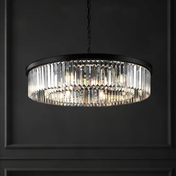 slide 2 of 5, SAFAVIEH Couture Jennaya Crystal Pendant - 31.5 IN W x 31.5 IN D x 13.5 / 61.5 IN H