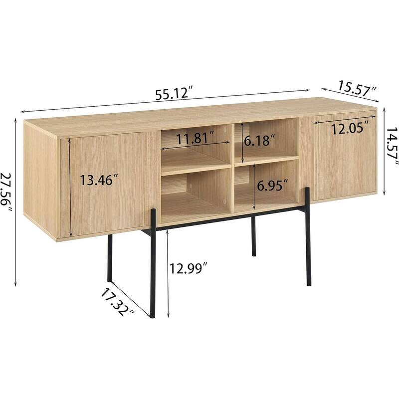 Mid Century Modern Wood TV Stand - Bed Bath & Beyond - 39502550