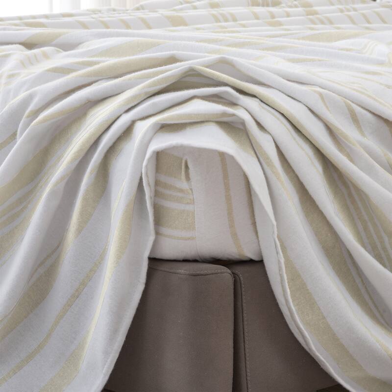 Ultra Soft 100% Turkish Cotton Flannel Double Brushed Solid Sheet Set