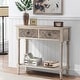 preview thumbnail 1 of 6, COSIEST Vintage Solid Wood 2-Drawers Console Sofa Table - 31.5"W x 12"D x 30"H