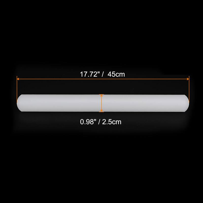 Fondant Rolling Pin with Rings PP Non Stick for Baking, White - 17.72 Inch x 0.98 Inch