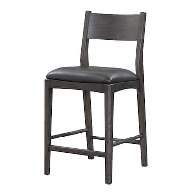 Classic Home Rooney 26" Top Grain Leather Stool