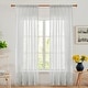 preview thumbnail 13 of 32, Deconovo Linen Sheer Curtains - Light Filtering Rod Pocket Drapes, 2 Panels 52W x 72L Inch - Light Grey