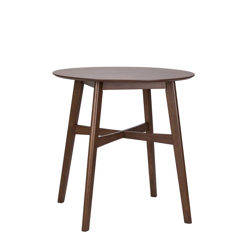 Space Savers Satin Walnut 5 Piece Gathering Table Set