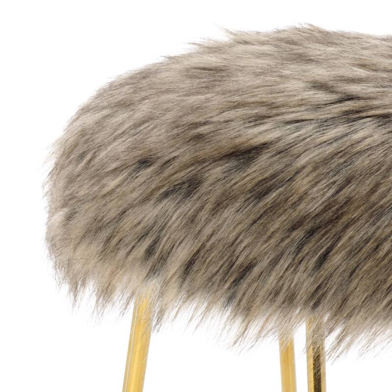 SAFAVIEH Caspian Hairpin Leg Foot Stool - 13"W x 13"D x 19"H