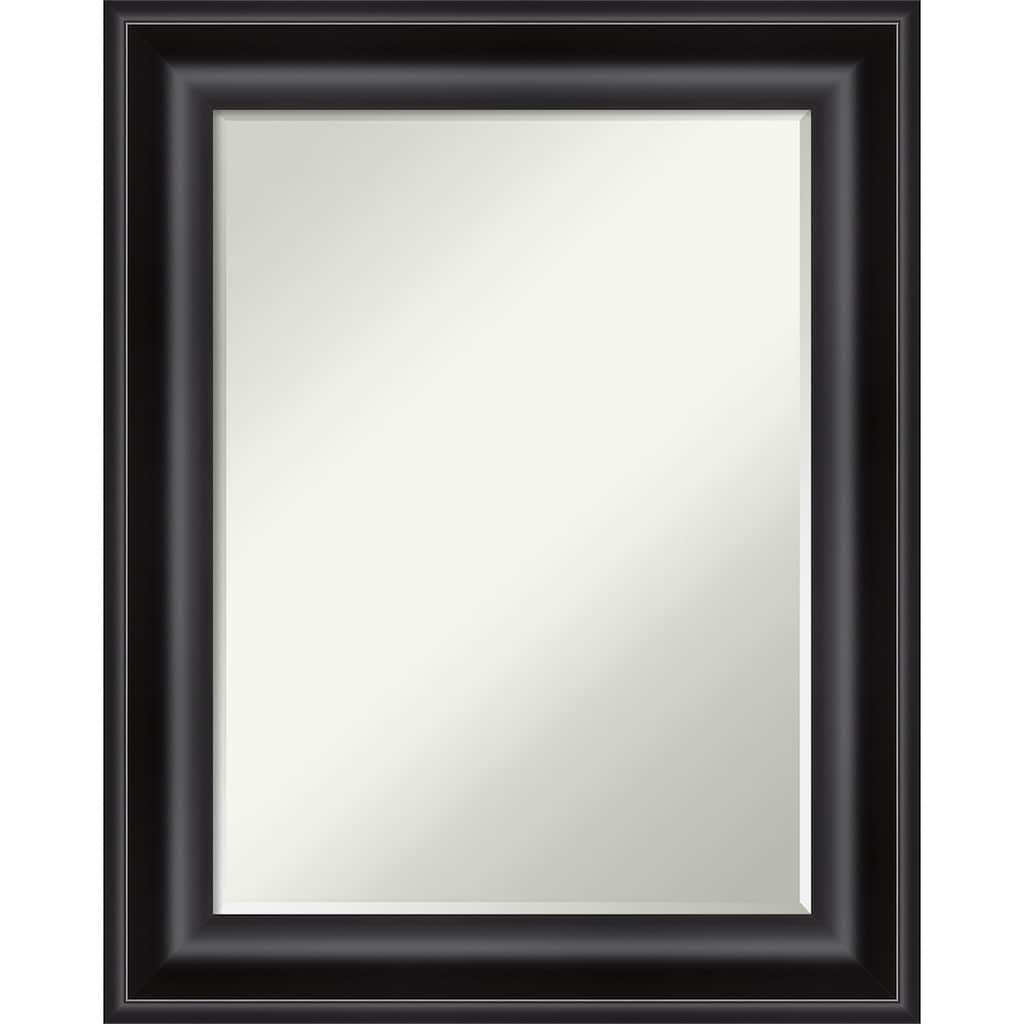 Petite Bevel Wall Mirror - Grand Black Frame - Grand Black - 24 x 30 in