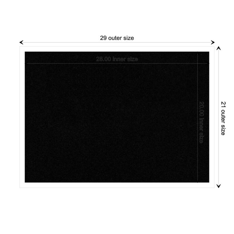 Svelte Wood Framed Black Corkboard Bulletin Board - Svelte White - Board Size 28x20
