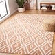preview thumbnail 3 of 34, SAFAVIEH Pyramid Zelina Boho Geometric Rug 6'7" Square - Rust/Ivory - Square