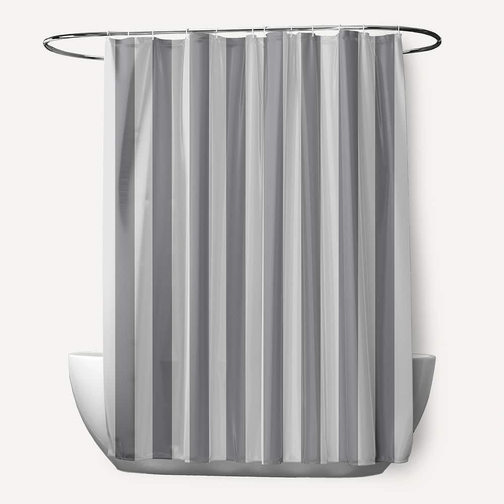 71 x 74-inch Striped Shower Curtain