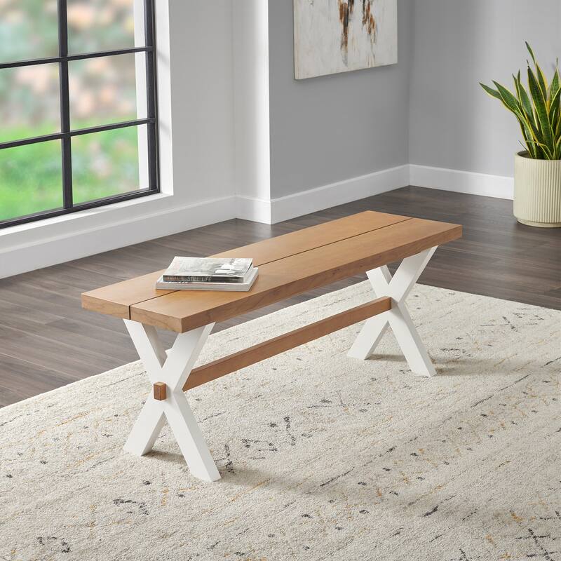 Chelsea 48" Dining Bench - Single - Warm Cherry