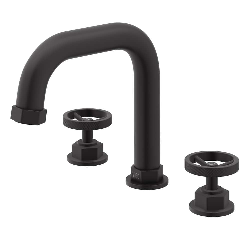 Vigo VG01305 Hart 1.2 GPM 8" H Double Handle Widespread Bathroom