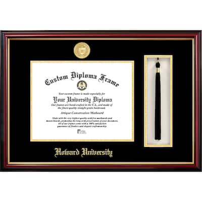 Howard University 11w x 8.5h Tassel Box and Diploma Frame