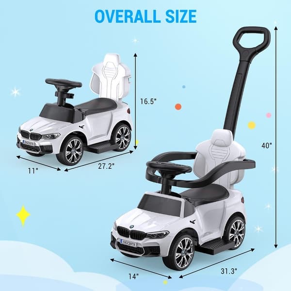 4-in-1 Ride On Cars, Push Cars for Toddlers 1-3