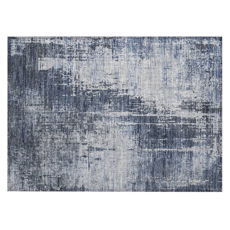 Machine Washable Indoor/ Outdoor Chantille Abstract Ombre Rug