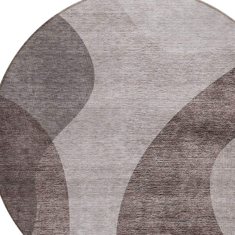 HomeRoots Abstract Transitional Rectangle Outdoor Rug