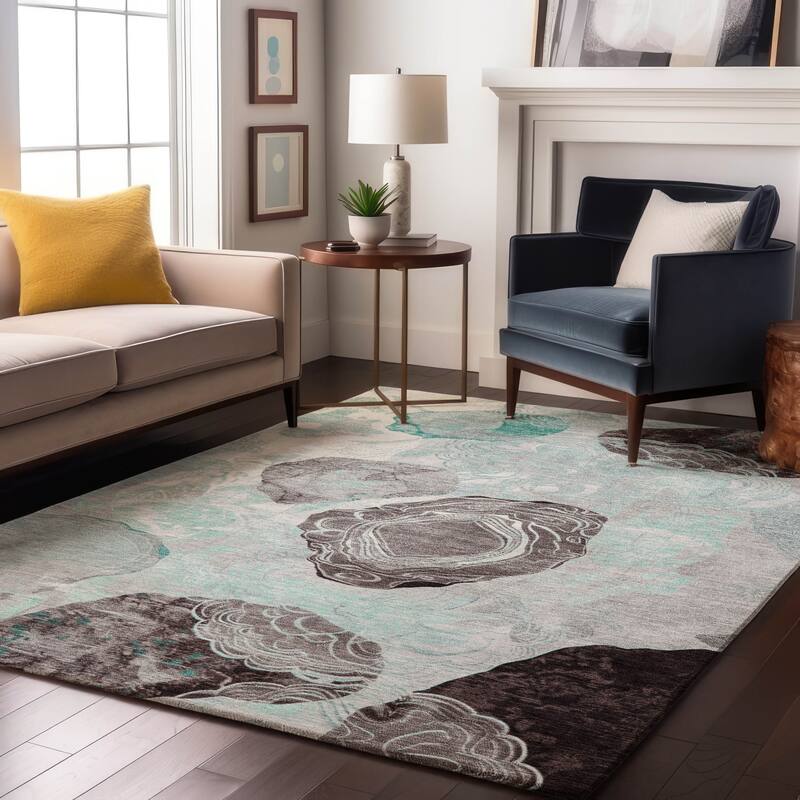 Premium Washable Super Soft Abstract Imprints Mayfield Rug