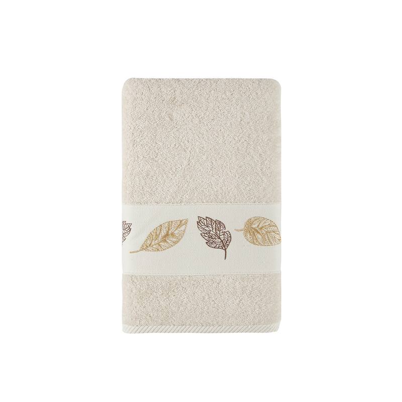 Ozan Premium Home Amphora Collection 100% Turkish Cotton Bath Towel - Cream