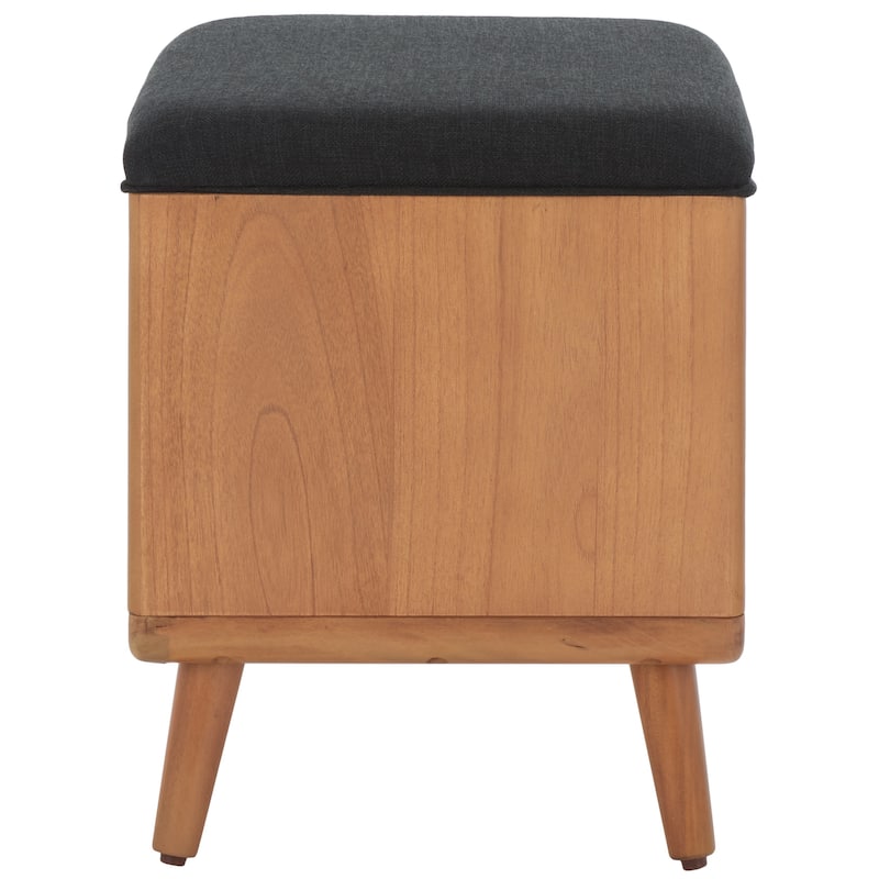 SAFAVIEH Marilla Open Shelf Bench with Cushion - 20" W x 15" D x 18" H - 20Wx15Dx18H