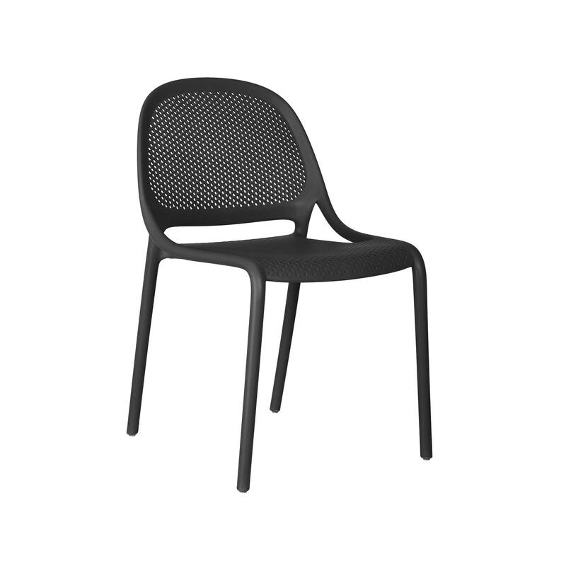 Shay Stackable Plastic Chair for Indoors or Outdoors - Set of 2