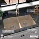 preview thumbnail 11 of 51, Karran Undermount Quartz Double Bowl Kitchen Sink