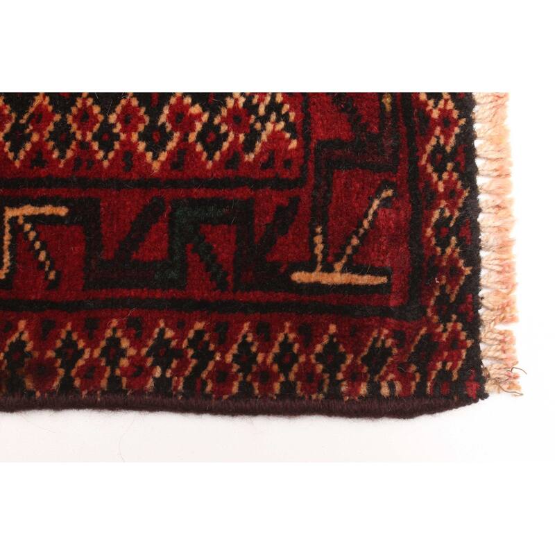 ECARPETGALLERY Hand-knotted Teimani Dark Brown Wool Rug - 2'9 x 4'8