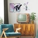 preview thumbnail 2 of 5, Mtv Holographic Peel And Stick Giant Wall Decals by RoomMates