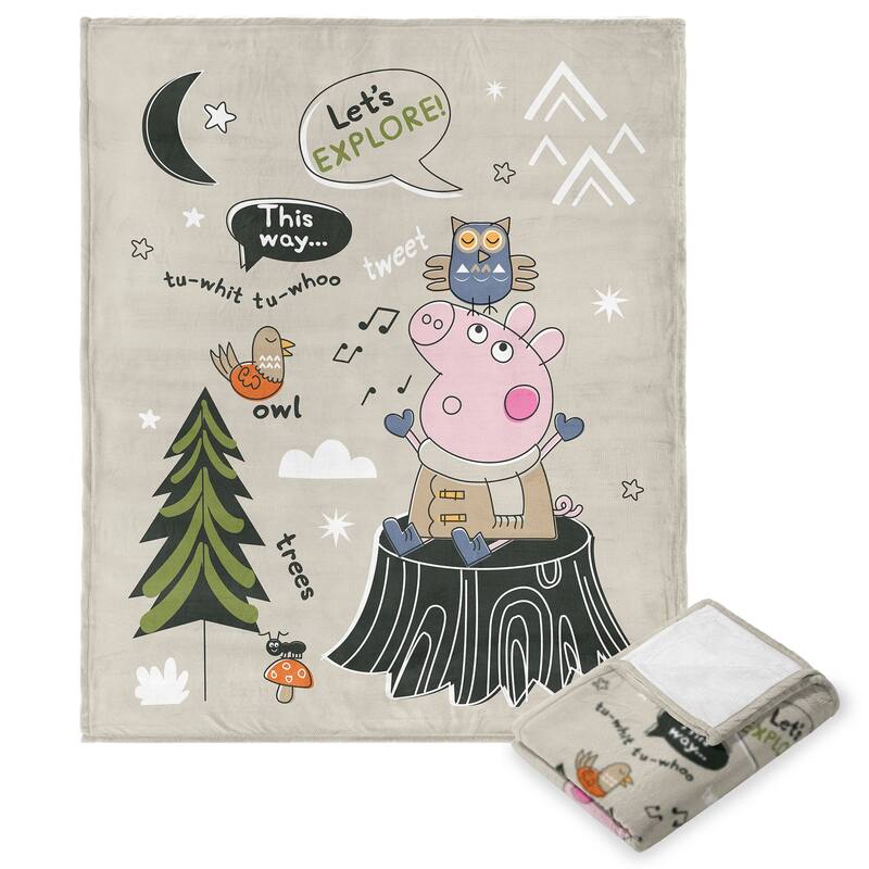 Hasbro Peppa Pig Silk Touch Throw Blanket - 50" x 60" - This Way