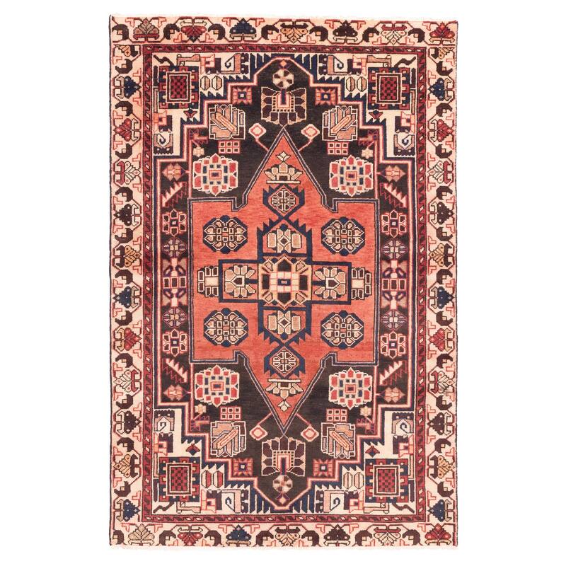 ECARPETGALLERY Hand-knotted Anatolian Vintage Copper Wool Rug - 3'11 x 6'0