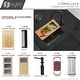 preview thumbnail 13 of 13, STYLISH 16 inch Graphite Black Stainless Steel 16G Undermount Bar Sink - 16" x 18" x 10"