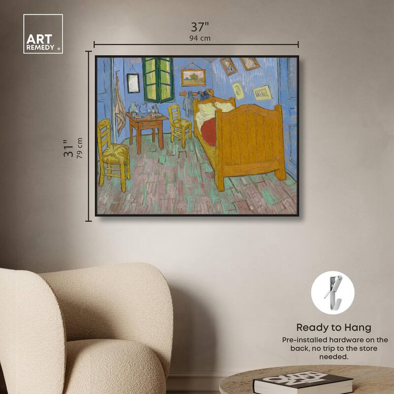 The Bedroom Canvas by Art Remedy