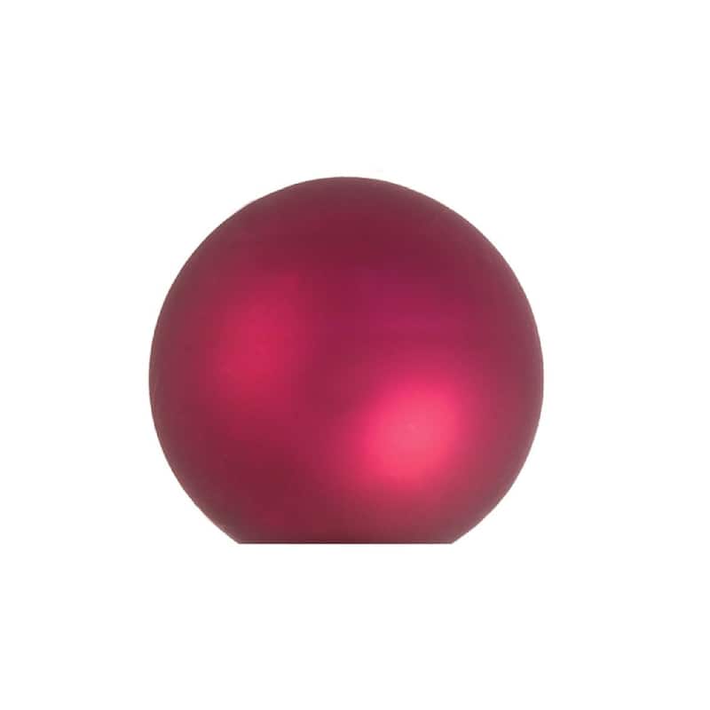Matte Finish Glass Christmas Ball Ornaments 2" (50Mm) Purple 28Ct