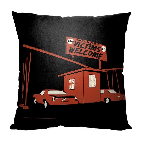 slide 2 of 3, Warner Brothers Horror Salems Lot Victims Welcome 18 Inch Throw Pillow