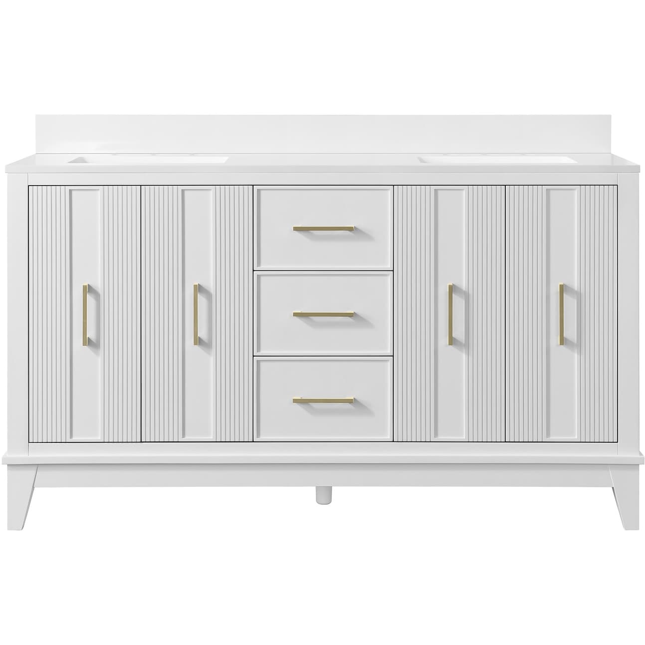 Miseno MN525V60D Fenwick 60" Free Standing Double Basin Vanity Set