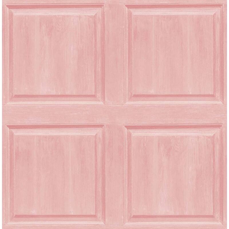 Arthouse Washed Faux Panel Peel and Stick Wallpaper - 20.5 in. W x 18 ft. L - Blush