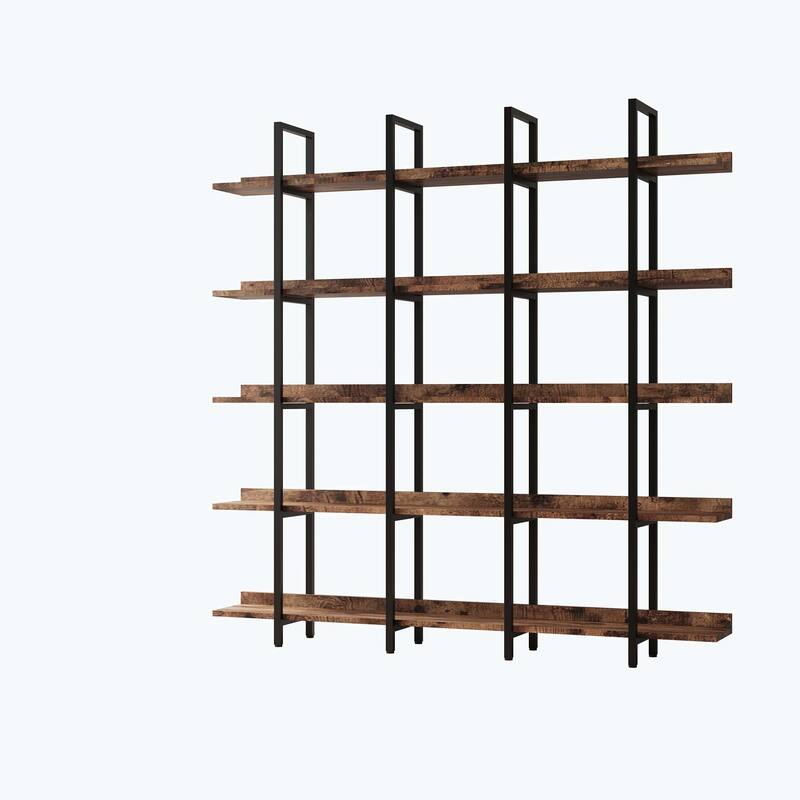 5 Tier Bookcase Home Office Open Bookshelf