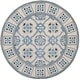 preview thumbnail 7 of 21, SAFAVIEH Handmade Bella Arrie Modern Floral Wool Rug 5' Round - Ivory/Blue - Round