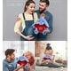 preview thumbnail 3 of 4, DolliBu I LOVE YOU Super Soft Baby Blue Rabbit Plush with Red Shirt - 8 inches