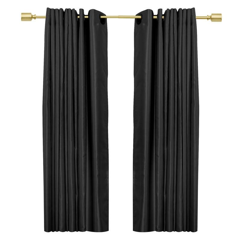 UTOPIA ALLEY Wall Mounted 3/4 Inch Curtain Rod - Curtain Rods For Window, Adjustable Drapery Rod