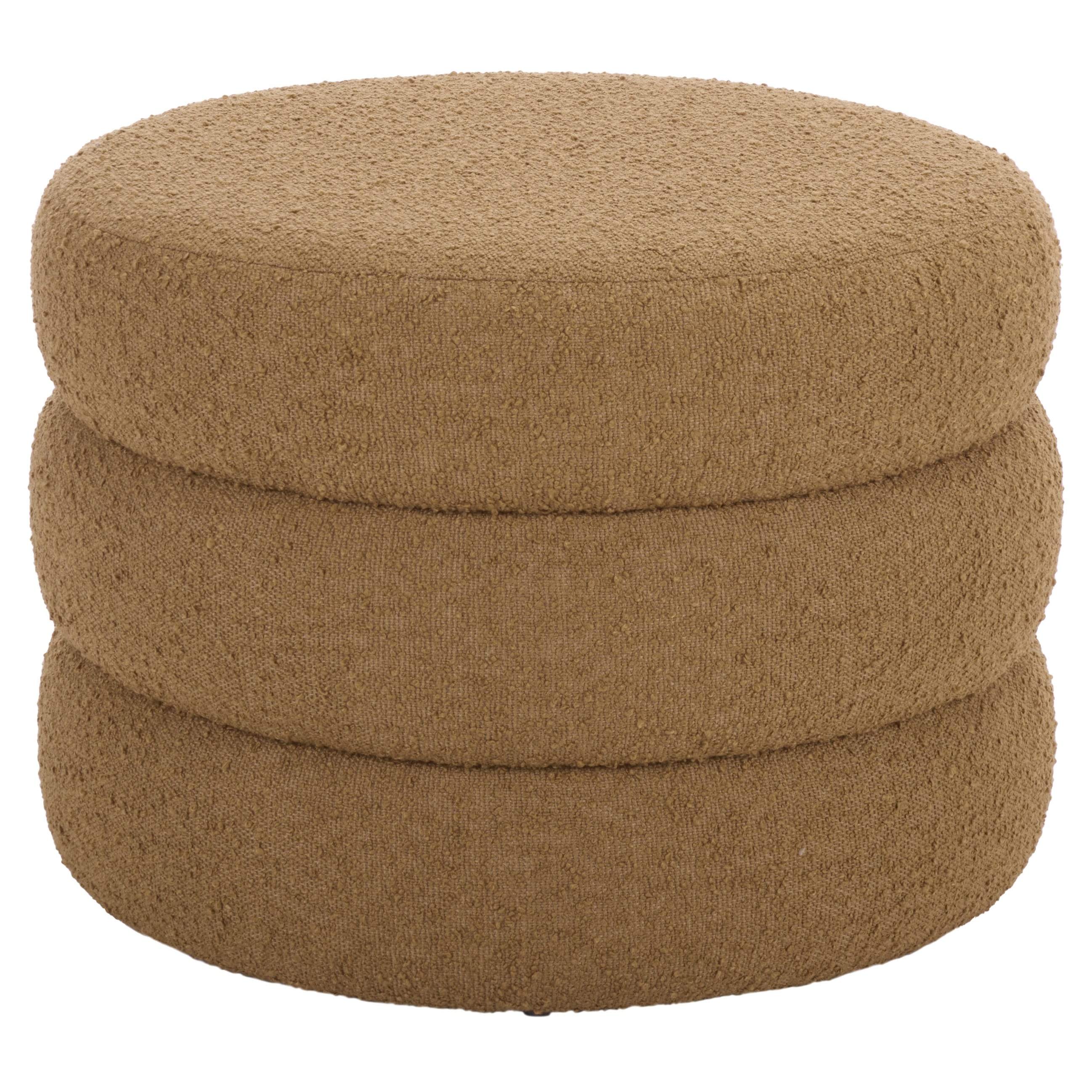 SAFAVIEH Ryth Channel Tufted Round Ottoman (Fully Assembled)