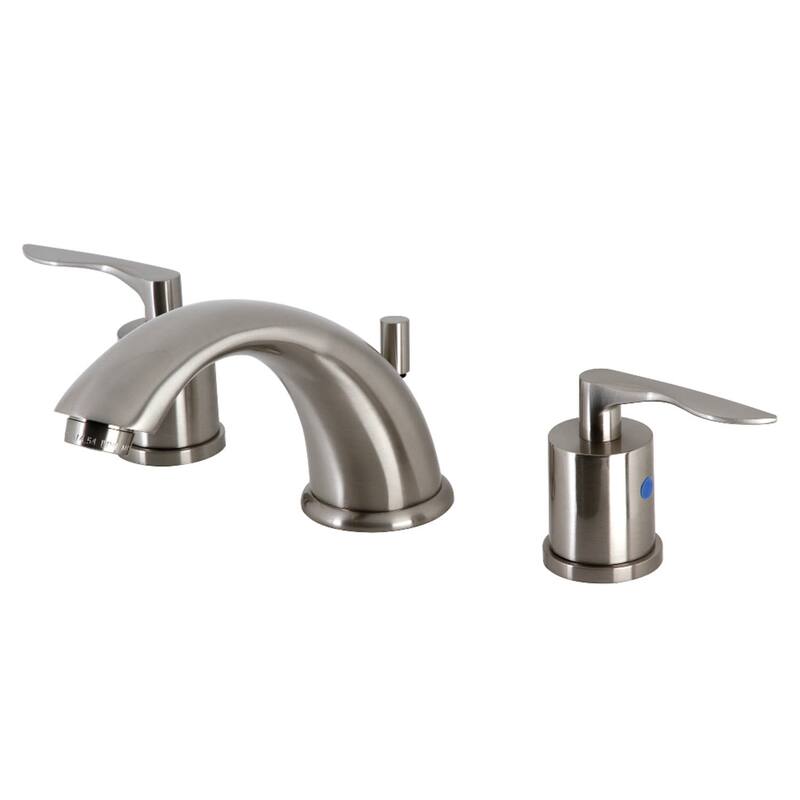 Kingston Brass Serena 1.2 GPM Widespread Bathroom Faucet with Pop-Up - Brushed Nickel