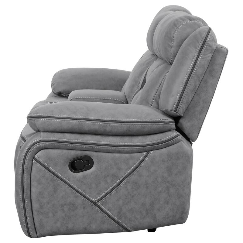 Higgins Pillow Top Arm Motion Loveseat with Console