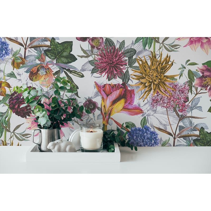 AS Creation Althea White Flower Garden Wallpaper
