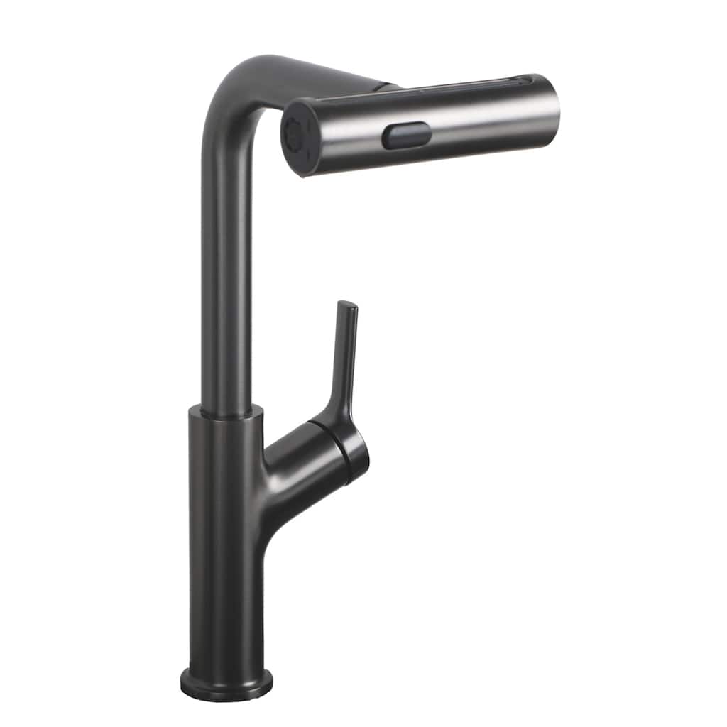 Modern & Sleek Design 360°Pull-Down Kitchen Faucet with 4 Spray Modes,
