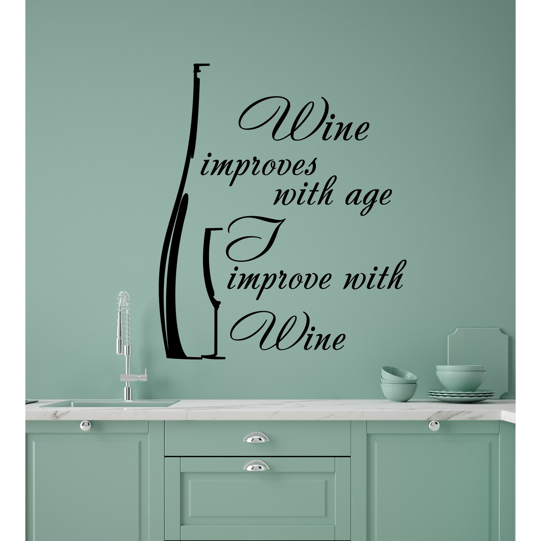 Funny Wall Decals for Kitchen, Quote Wall Decal Inspirational