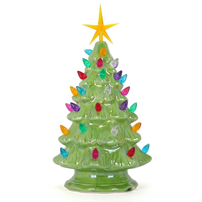 Pearl Green Ceramic Christmas Tree