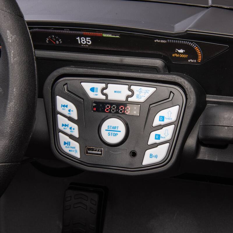 24V Ride On UTV for Kids with Parental Remote, Bluetooth, and LED Lights, 4-Wheel Suspension