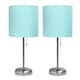 Option Brushed Steel/Aqua Shade